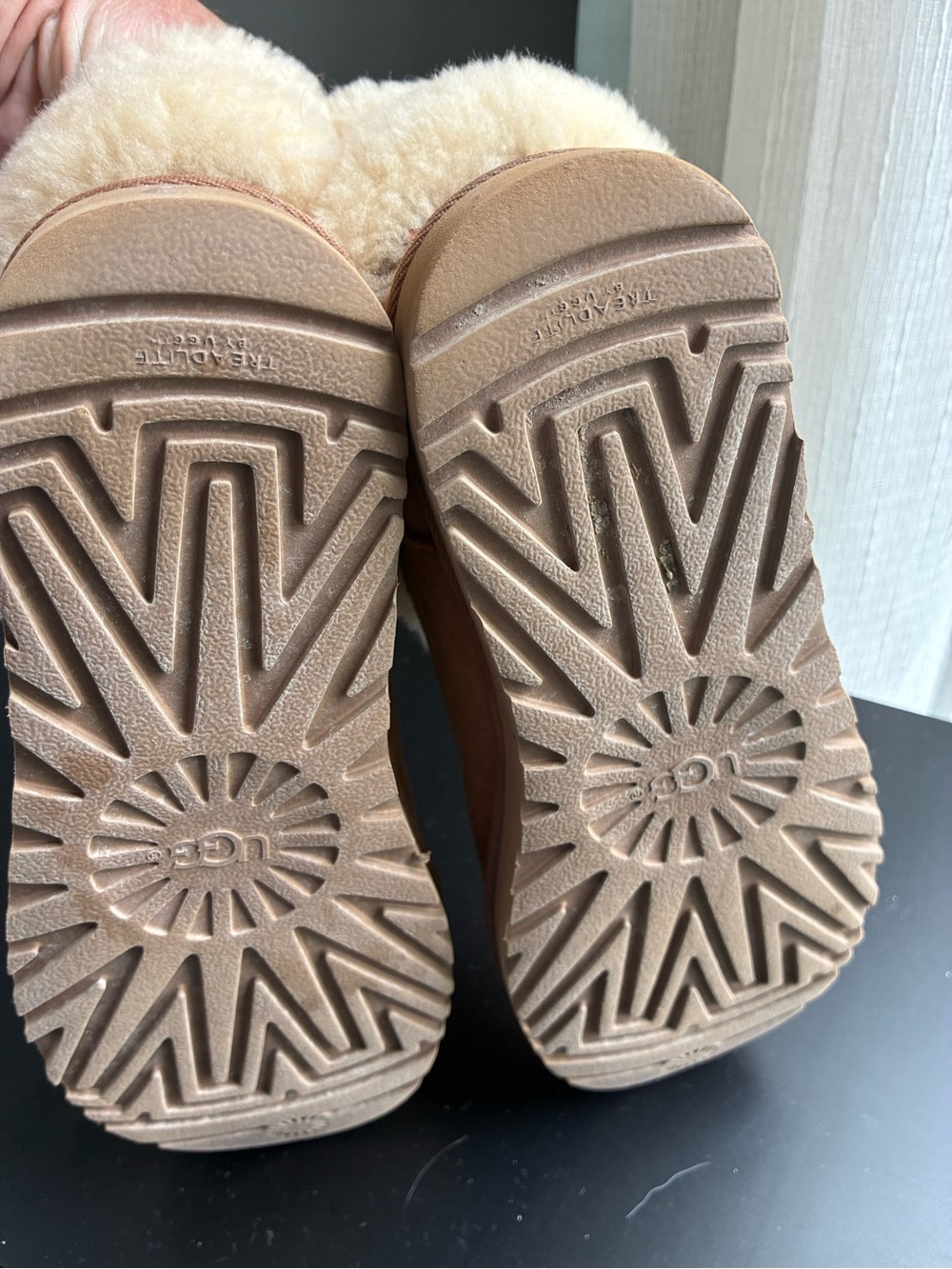 UGG Plush Shearling Lined Boot in Light Tan - Picture 4 of 7